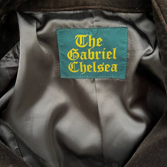 The Gabriel Chelsea Brown Velvet Japanese Label If Six Was Nine Pea Coat - Picture 4 of 4